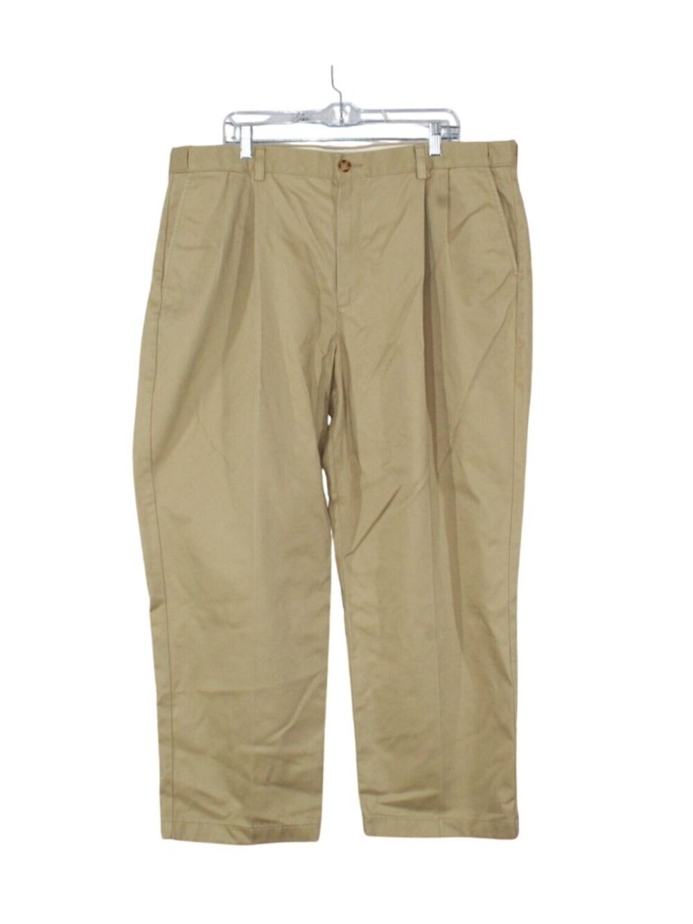 LL Bean Wrinkle Free Chinos Hidden Comfort Khaki Dress Casual Workwear 42x29